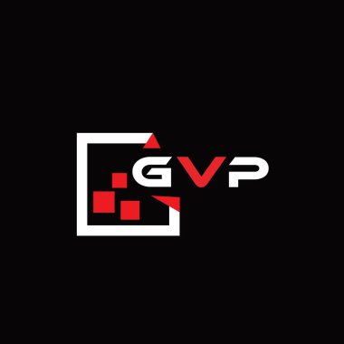 GVP yaratıcı minimalist harf logosu. GVP benzersiz vektör baş harfleri harf logosu tasarımı 