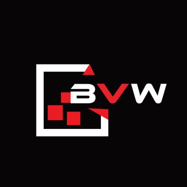 BVW yaratıcı minimalist harf logosu. BVW eşsiz vektör baş harfleri alfabe harfi logo tasarımı