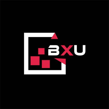 BXU yaratıcı minimalist harf logosu. BXU eşsiz vektör baş harfleri harf logosu tasarımı