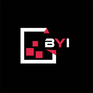 BYI yaratıcı minimalist harf logosu. BYI benzersiz vektör baş harfleri harf logosu tasarımı