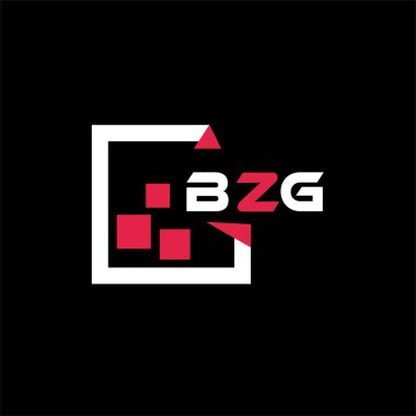 BZG yaratıcı minimalist harf logosu. BZG eşsiz vektör baş harfleri alfabe harfi logo tasarımı