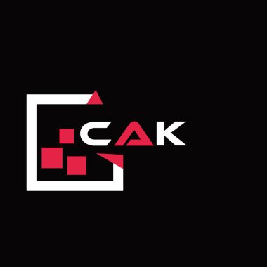 CAK yaratıcı minimalist harf logosu. CAK benzersiz vektör baş harfleri alfabe harfi logo tasarımı