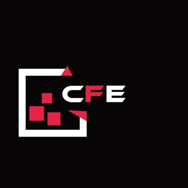 CFE yaratıcı minimalist harf logosu. CFE benzersiz vektör baş harfleri harf logosu tasarımı