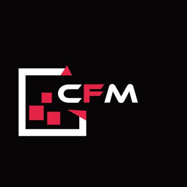 CFM yaratıcı minimalist harf logosu. CFM benzersiz vektör baş harfleri alfabe harfi logo tasarımı