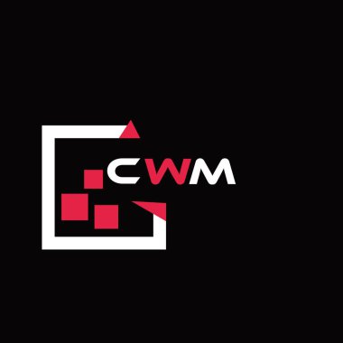 CWM yaratıcı minimalist harf logosu. CWM benzersiz vektör baş harfleri harf logosu tasarımı