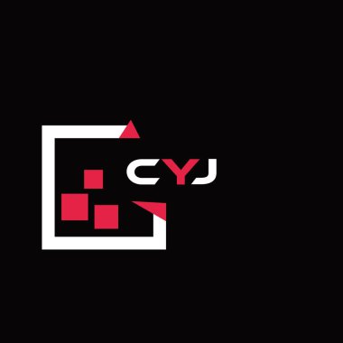 CYJ yaratıcı minimalist harf logosu. CYJ benzersiz vektör baş harfleri harf logosu tasarımı