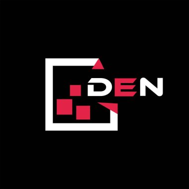 Yaratıcı minimalist harf logosu. DEN benzersiz vektör baş harfleri alfabe harf logosu tasarımı