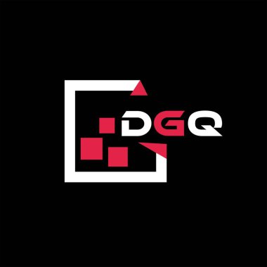 DGQ yaratıcı minimalist harf logosu. DGQ benzersiz vektör baş harfleri harf logosu tasarımı