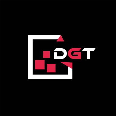 DGT yaratıcı minimalist harf logosu. DGT benzersiz vektör baş harfleri harf logosu tasarımı