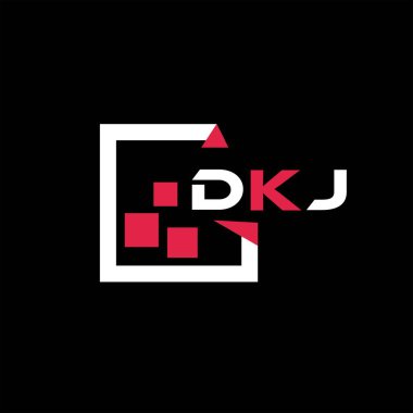 DKJ yaratıcı minimalist harf logosu. DKJ benzersiz vektör baş harfleri harf logosu tasarımı