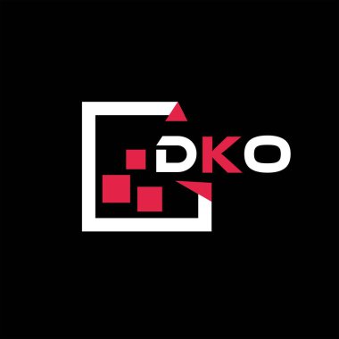 DKO yaratıcı minimalist harf logosu. DKO benzersiz vektör baş harfleri harf logosu tasarımı