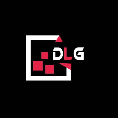Yaratıcı minimalist harf logosu. DLGH benzersiz vektör baş harfleri harf logosu tasarımı