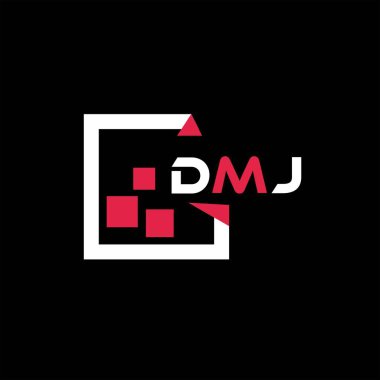 DMJ yaratıcı minimalist harf logosu. DMJ benzersiz vektör baş harfleri harf logosu tasarımı