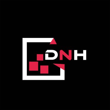 DNH yaratıcı minimalist harf logosu. DNH benzersiz vektör baş harfleri harf logosu tasarımı