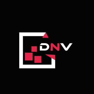 DNV yaratıcı minimalist harf logosu. DNV benzersiz vektör baş harfleri harf logosu tasarımı