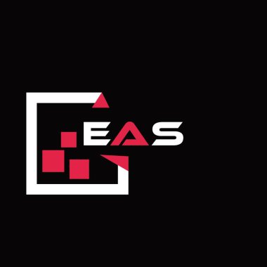 EAS yaratıcı minimalist harf logosu. EAS benzersiz vektör baş harfleri harf logosu tasarımı