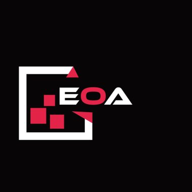 EOA yaratıcı minimalist harf logosu. EOA benzersiz vektör baş harfleri harf logosu tasarımı