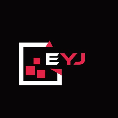 EYJ yaratıcı minimalist harf logosu. EYJ benzersiz vektör baş harfleri harf logosu tasarımı