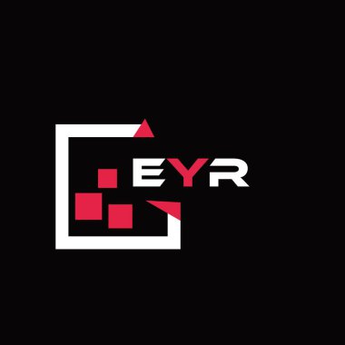 EYR yaratıcı minimalist harf logosu. EYR benzersiz vektör baş harfleri harf logosu tasarımı