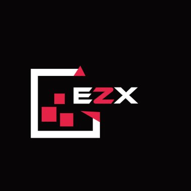 EZX yaratıcı minimalist harf logosu. EZX benzersiz vektör baş harfleri harf logosu tasarımı