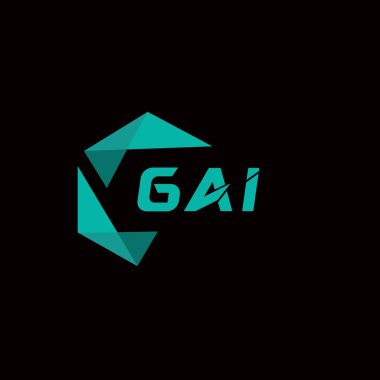 GAI yaratıcı minimalist harf logosu. GAI benzersiz vektör baş harfleri harf logosu tasarımı
