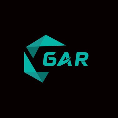 GAR yaratıcı minimalist harf logosu. GAR benzersiz vektör baş harfleri alfabe harf logosu tasarımı