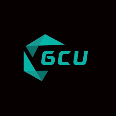 GCU yaratıcı minimalist harf logosu. GCU benzersiz vektör baş harfleri harf logosu tasarımı