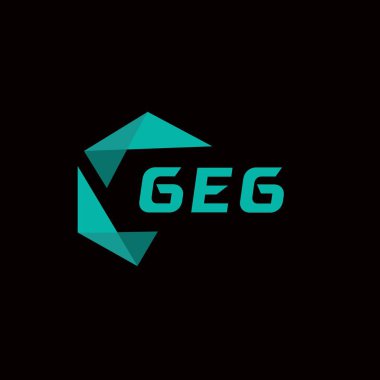 GEG yaratıcı minimalist harf logosu. GEG eşsiz vektör baş harfleri alfabe harf logosu tasarımı
