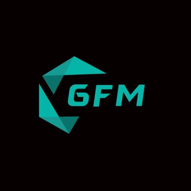 GFM yaratıcı minimalist harf logosu. GFM eşsiz vektör baş harfleri alfabe harfi logo tasarımı