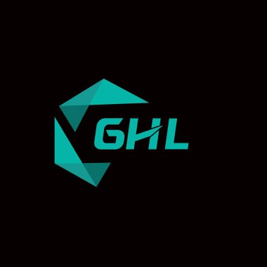 GHL yaratıcı minimalist harf logosu. GHL eşsiz vektör baş harfleri alfabe harf logosu tasarımı