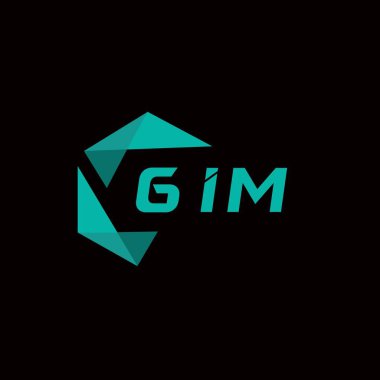 Yaratıcı minimalist harf logosu. GIM eşsiz vektör baş harfleri alfabe harf logosu tasarımı