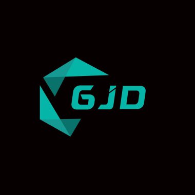 GJD yaratıcı minimalist harf logosu. GJD benzersiz vektör baş harfleri harf logosu tasarımı