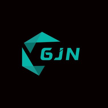 GJN yaratıcı minimalist harf logosu. GJN benzersiz vektör baş harfleri harf logosu tasarımı