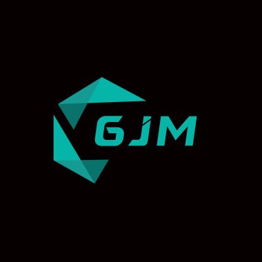GJM yaratıcı minimalist harf logosu. GJM benzersiz vektör baş harfleri alfabe harfi logo tasarımı