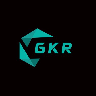 GKR yaratıcı minimalist harf logosu. GKR eşsiz vektör baş harfleri alfabe harfi logosu tasarımı GKR yaratıcı minimalist harf logosu. GKR benzersiz vektör baş harfleri alfabe harfi logo tasarımı