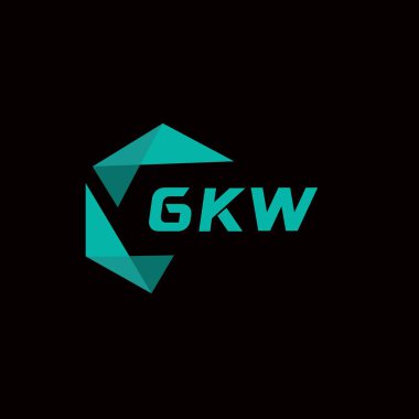 GKW yaratıcı minimalist harf logosu. GKW eşsiz vektör baş harfleri alfabe harfi logo tasarımı