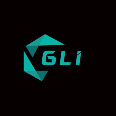 GLI yaratıcı minimalist harf logosu. GLI benzersiz vektör baş harfleri harf logosu tasarımı
