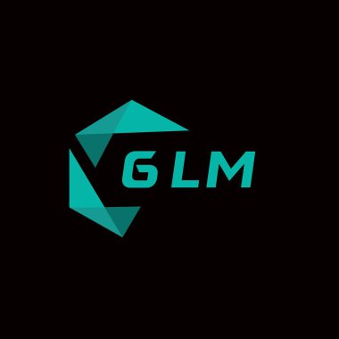 GLM yaratıcı minimalist harf logosu. GLM benzersiz vektör baş harfleri harf logosu tasarımı