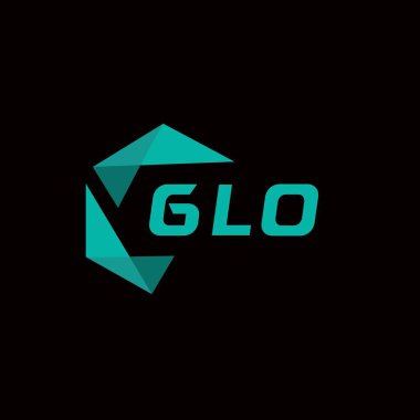 GLO yaratıcı minimalist harf logosu. GLO benzersiz vektör baş harfleri harf logosu tasarımı