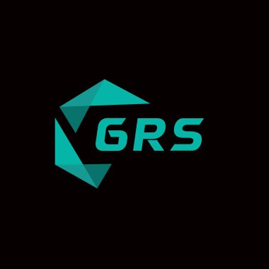 GRS yaratıcı minimalist harf logosu. GRS eşsiz vektör baş harfleri alfabe harf logosu tasarımı