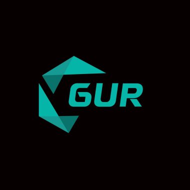 GUR yaratıcı minimalist harf logosu. GUR eşsiz vektör baş harfleri alfabe harfi logosu tasarımcısı yaratıcı minimalist harf logosu. GUR benzersiz vektör baş harfleri harf logosu tasarımı