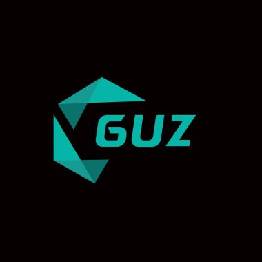 GUZ yaratıcı minimalist harf logosu. GUZ eşsiz vektör baş harfleri alfabe harf logosu tasarımı