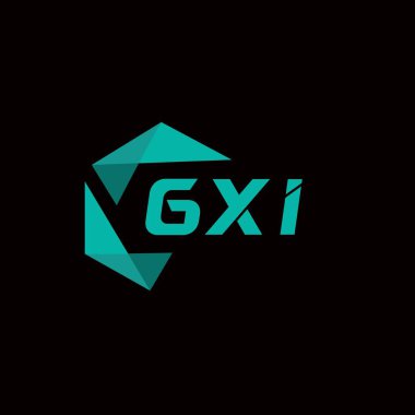 GXI yaratıcı minimalist harf logosu. GXI benzersiz vektör baş harfleri harf logosu tasarımı