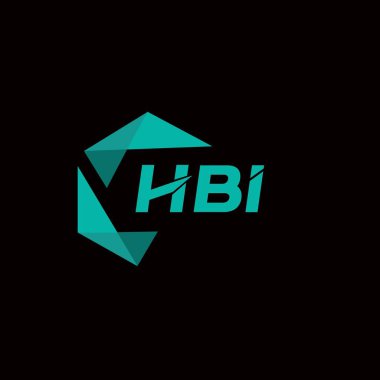 HBI yaratıcı minimalist harf logosu. HBI benzersiz vektör baş harfleri harf logosu tasarımı 