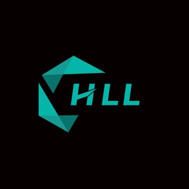 HLL yaratıcı minimalist harf logosu. HLL benzersiz vektör baş harfleri alfabe harf logosu tasarımı 