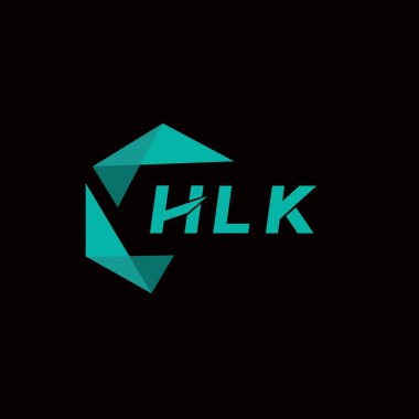 HLK yaratıcı minimalist harf logosu. HLK benzersiz vektör baş harfleri harf logosu tasarımı 