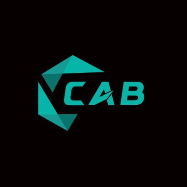 CAB yaratıcı minimalist harf logosu. CAB benzersiz vektör baş harfleri alfabe harf logosu tasarımı 