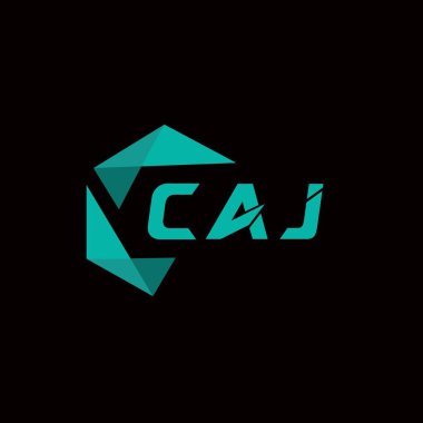 CAJ yaratıcı minimalist harf logosu. CAJ benzersiz vektör baş harfleri alfabe harfi logo tasarımı 