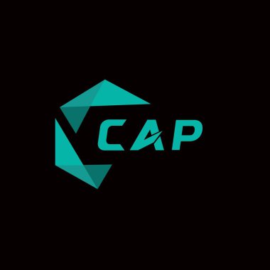 CAP yaratıcı minimalist harf logosu. CAP eşsiz vektör baş harfleri alfabe harf logosu tasarımı 