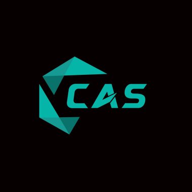 CAS yaratıcı minimalist harf logosu. CAS benzersiz vektör baş harfleri alfabe harfi logo tasarımı 